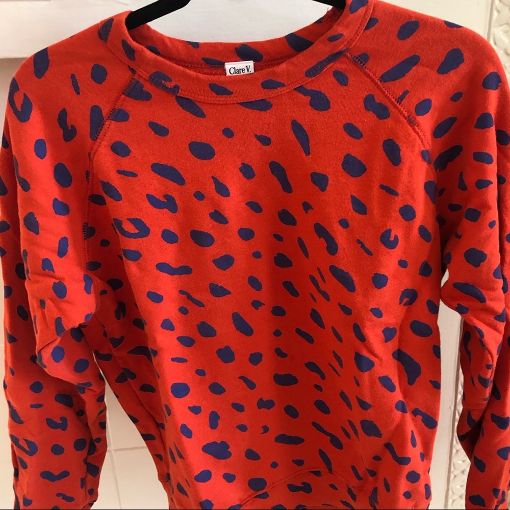 Clare V. Red Jaguar Sweatshirt